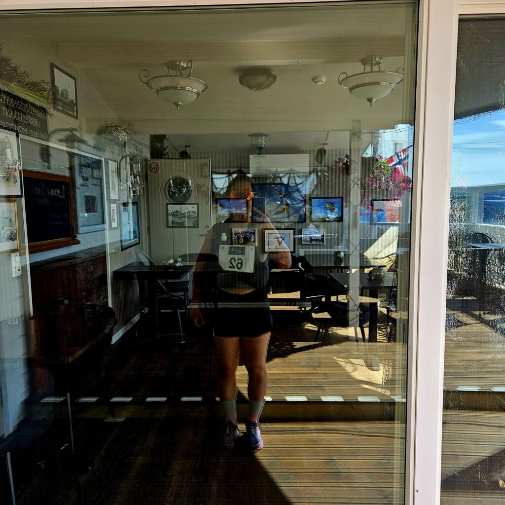 Window reflection of the author of this blog